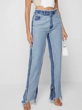maniere de voir zipper denim pants